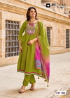 Roopam By Kadlee Mull Chanderi Kurti With Bottom Dupatta Exporters In India